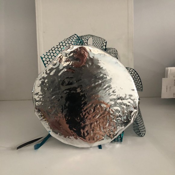 Lot 0f 10 Centerpiece Table Decorations Mylar with Teal Glittery Metallic Ribbon - Picture 7 of 7